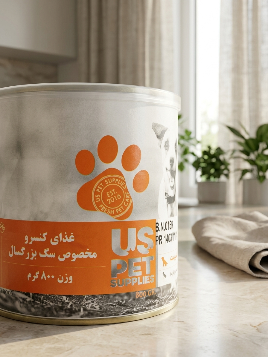کنسرو سگ یو اس پت با طعم سیرابی 800 گرم (US Pet Tripe 800g)