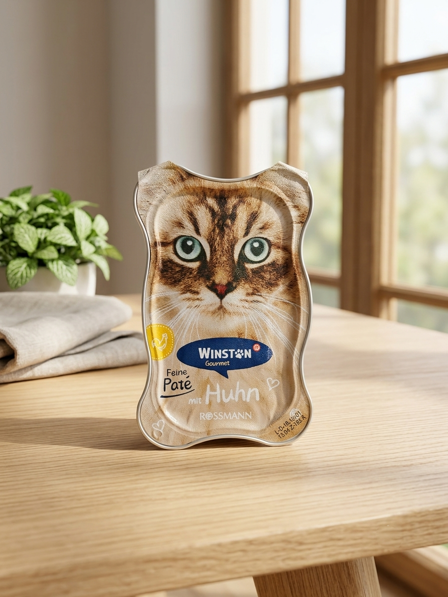 ووم گربه وینستون پاته با طعم مرغ (Winston Pate Chicken)